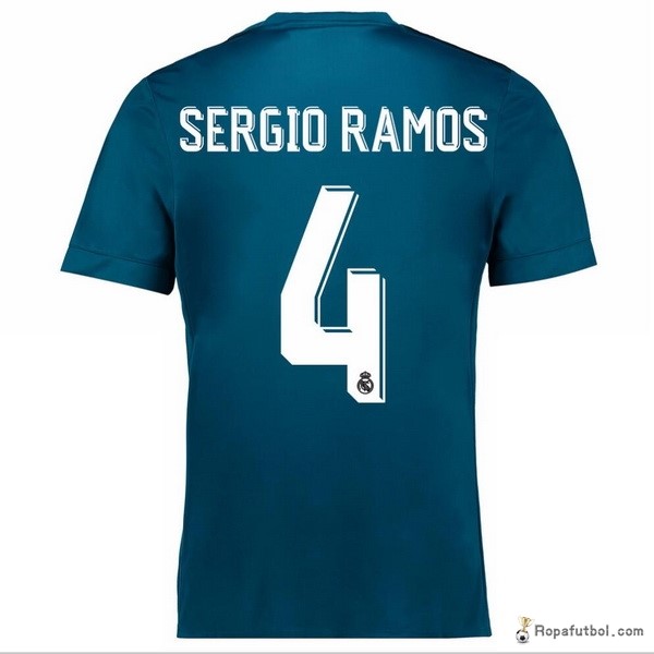 Camiseta Real Madrid Replica Tercera Ropa Sergio Ramos 2017/18